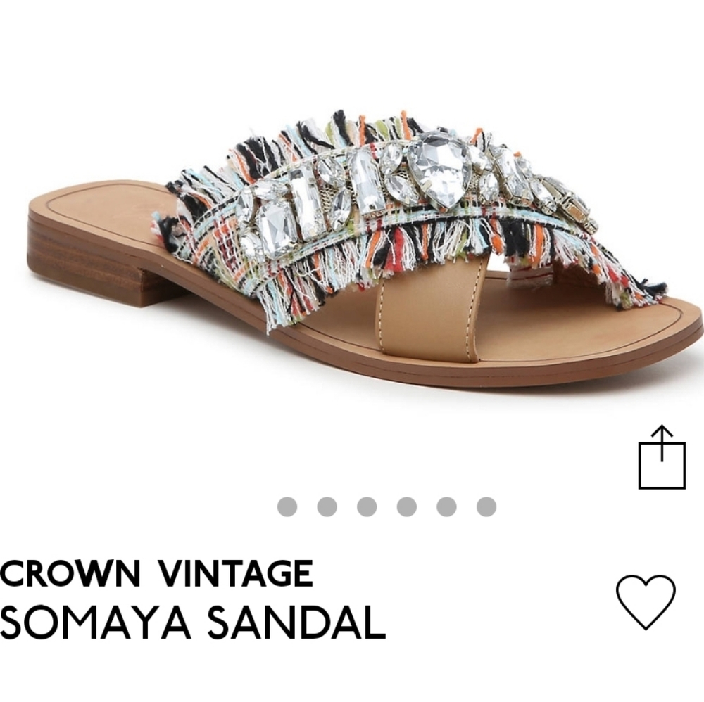 Crown Vintage Somaya Leather Sandal size 9.5